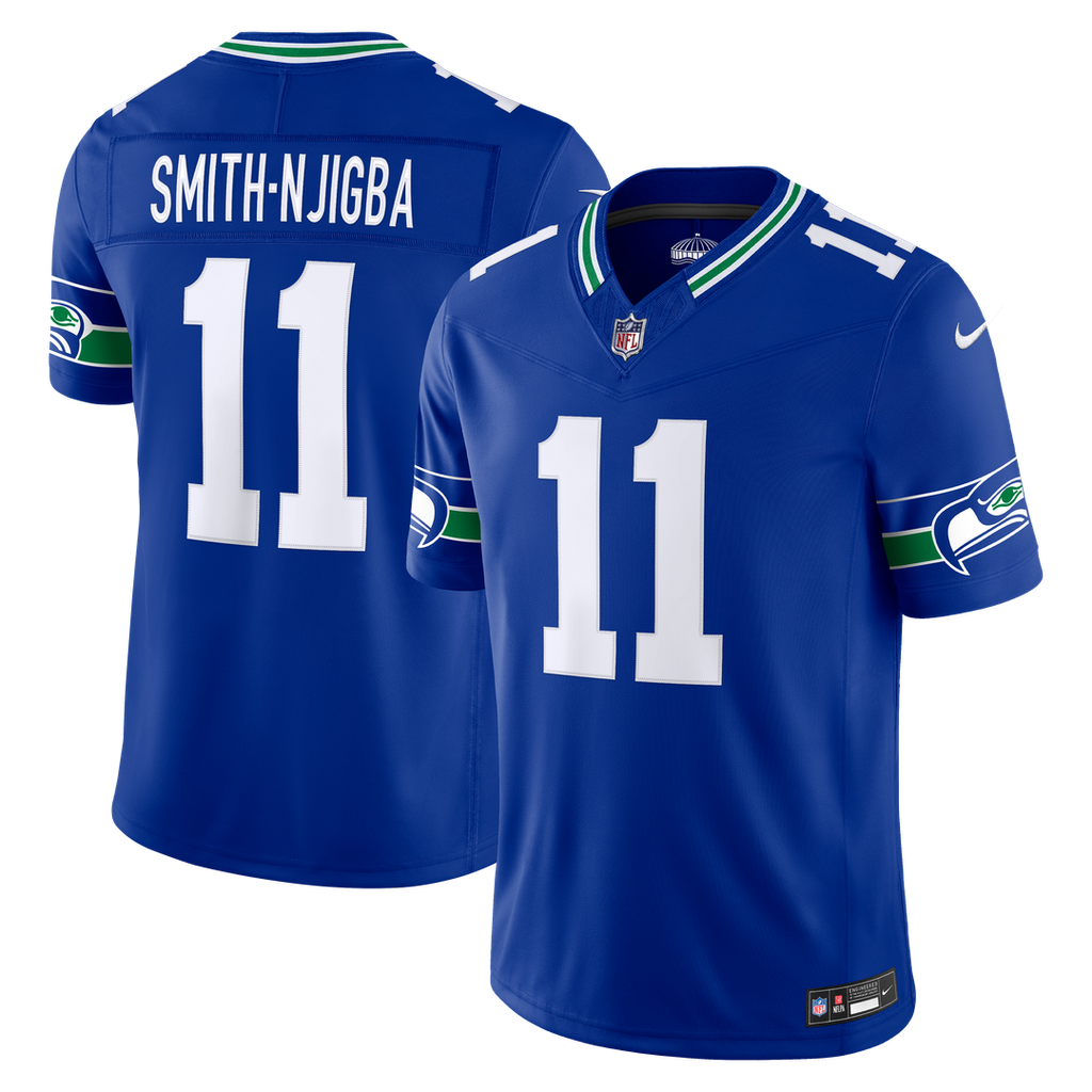 Seattle Seahawks Jaxon Smith-Njigba White Vapor F.U.S.E. Stitched Limited Jersey product image 10, provided for visual