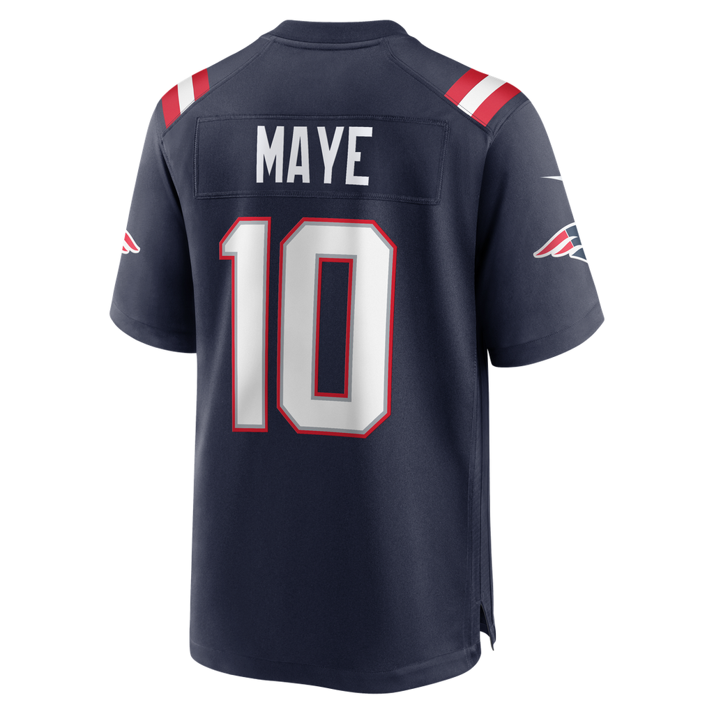 New England Patriots Drake Maye White Player Game Jersey product image 13, provided for visual reference and product detail