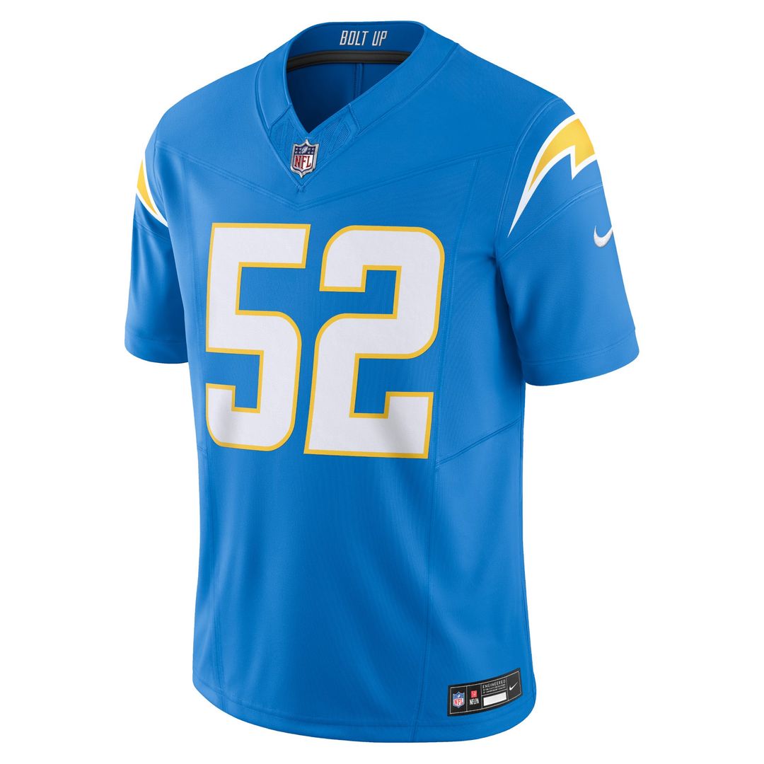 Los Angeles Chargers Khalil Mack Powder Blue Vapor F.U.S.E. Limited Jersey product image 2, provided for visual reference