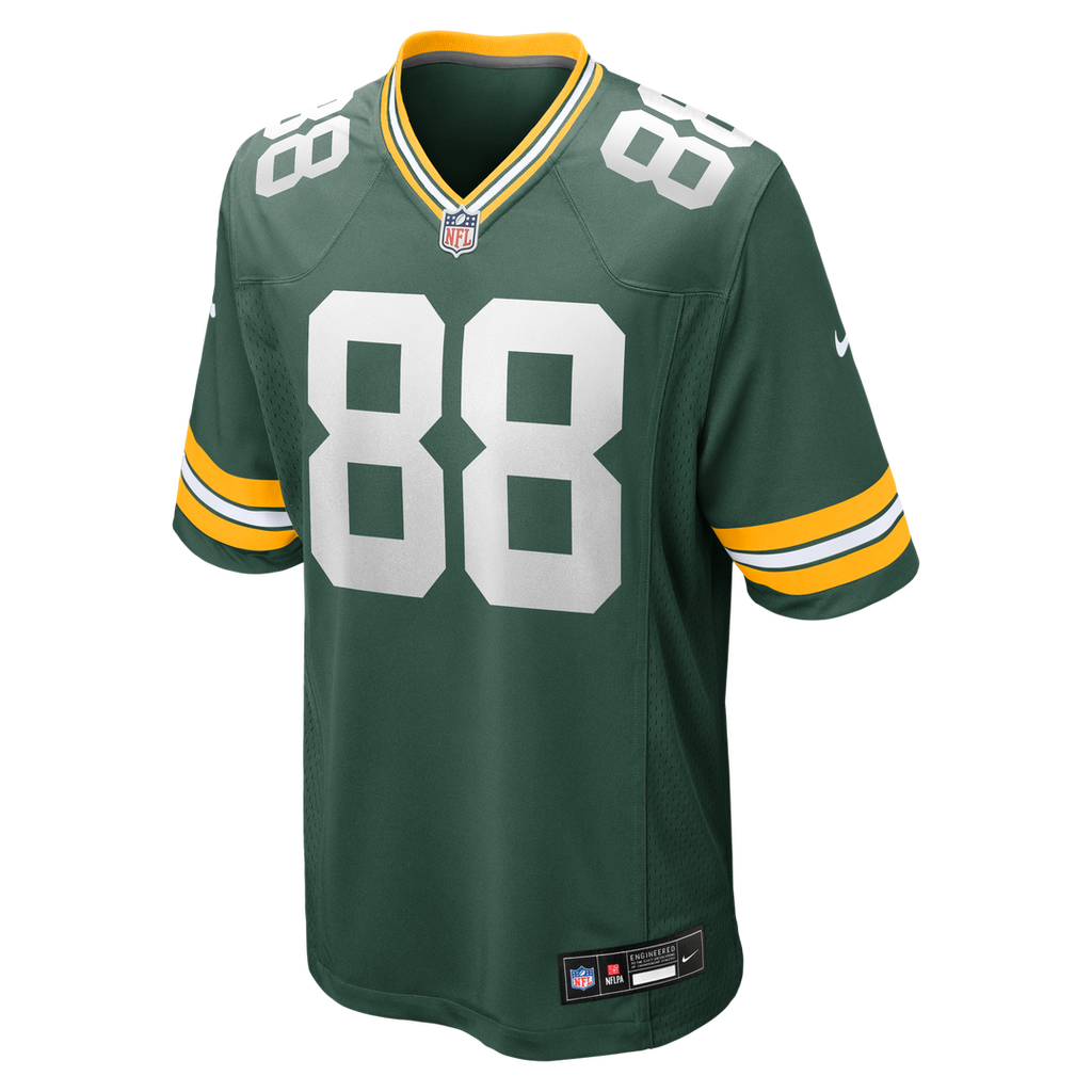 Green Bay Packers Luke Musgrave Green Game Jersey product image 2, provided for visual reference and product detail review
