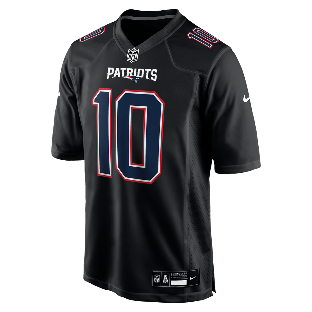 New England Patriots Drake Maye Tundra White Game Jersey product image 8, provided for visual reference and product detail