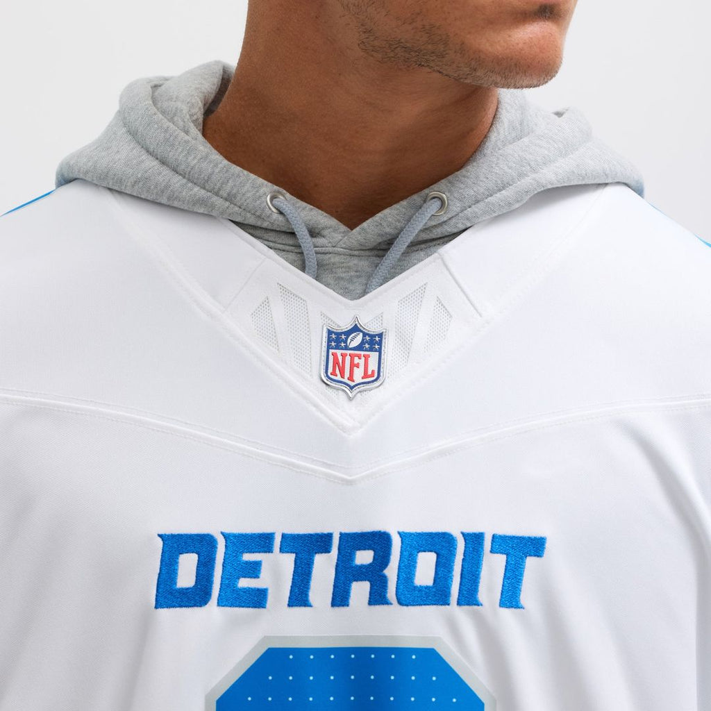 Detroit Lions Jahmyr Gibbs White Vapor F.U.S.E. Limited Jersey product image 17, provided for visual reference and product