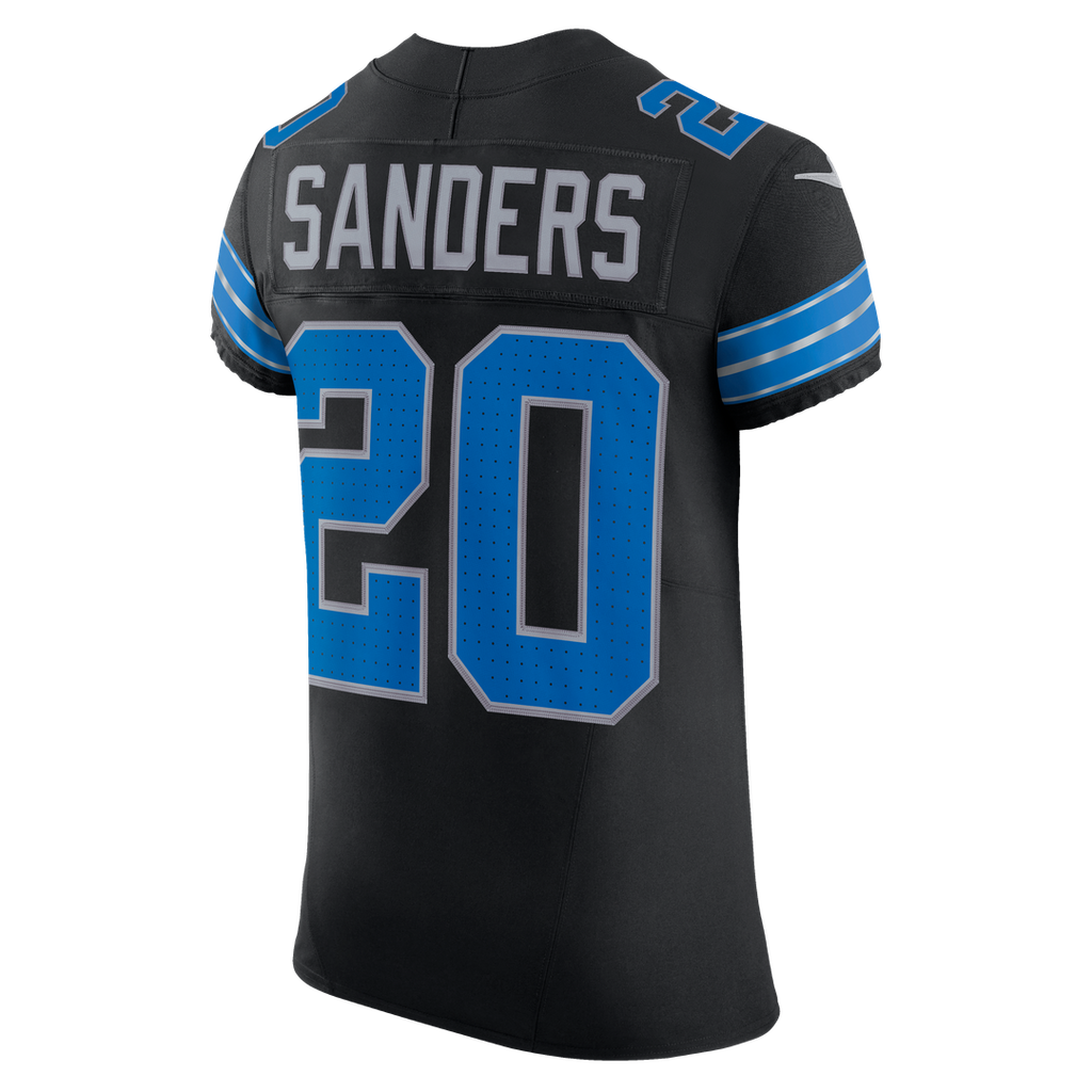 Detroit Lions Barry Sanders Black Alternate Vapor F.U.S.E. Elite Jersey product image 3, provided for visual reference and