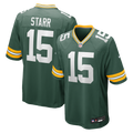 Green Bay Packers Bart Starr Green Game Retired Player Jersey product image 1, provided for visual reference and product