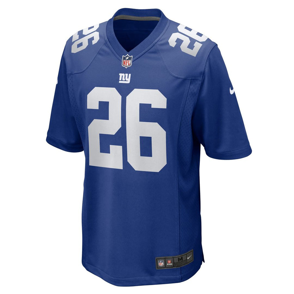 New York Giants Devin Singletary Royal Team Game Jersey product image 2, provided for visual reference and product detail