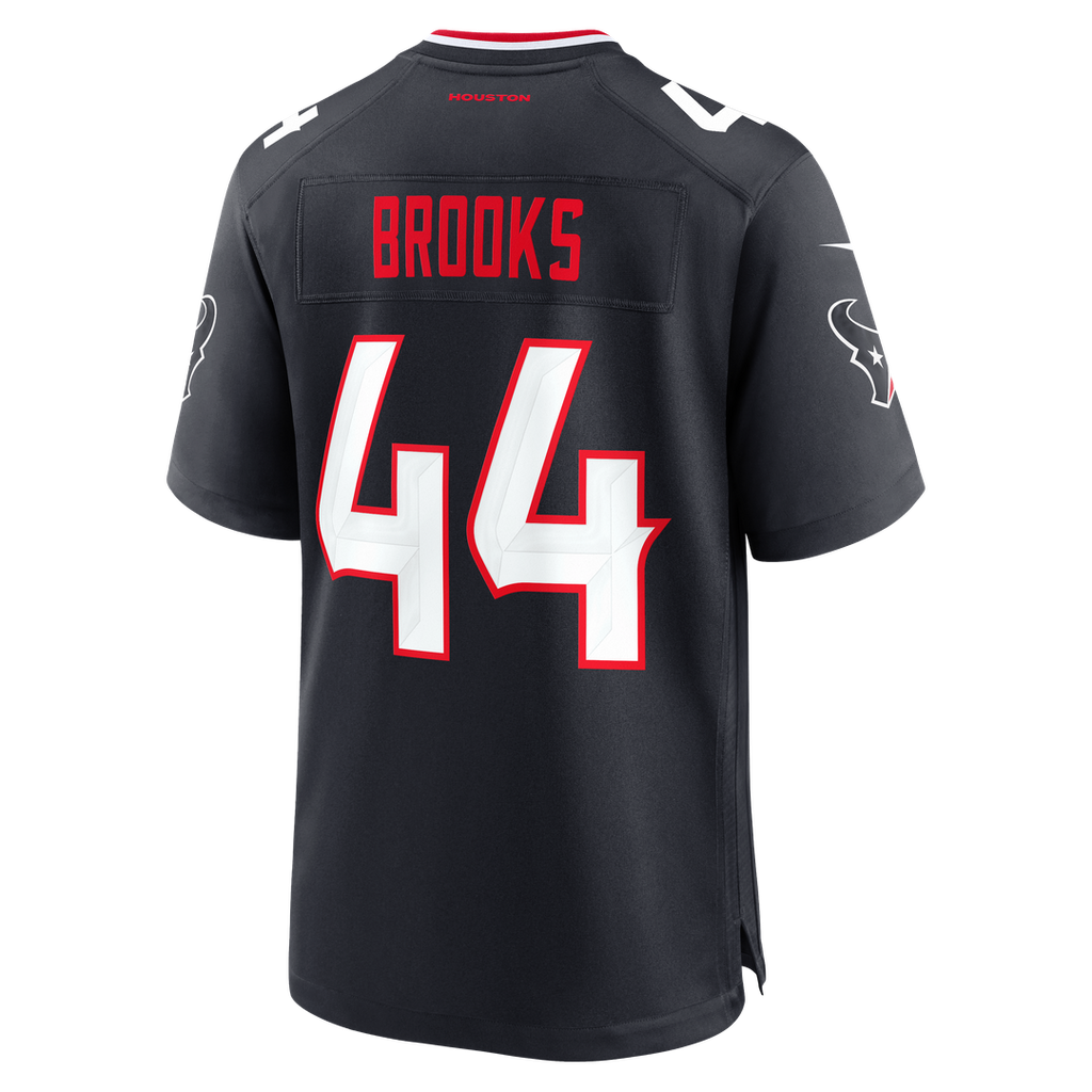 Houston Texans British Brooks Navy Team Game Jersey product image 3, provided for visual reference and product detail review