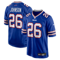 Buffalo Bills Ty Johnson Royal Team Game Jersey product image 1, provided for visual reference and product detail review