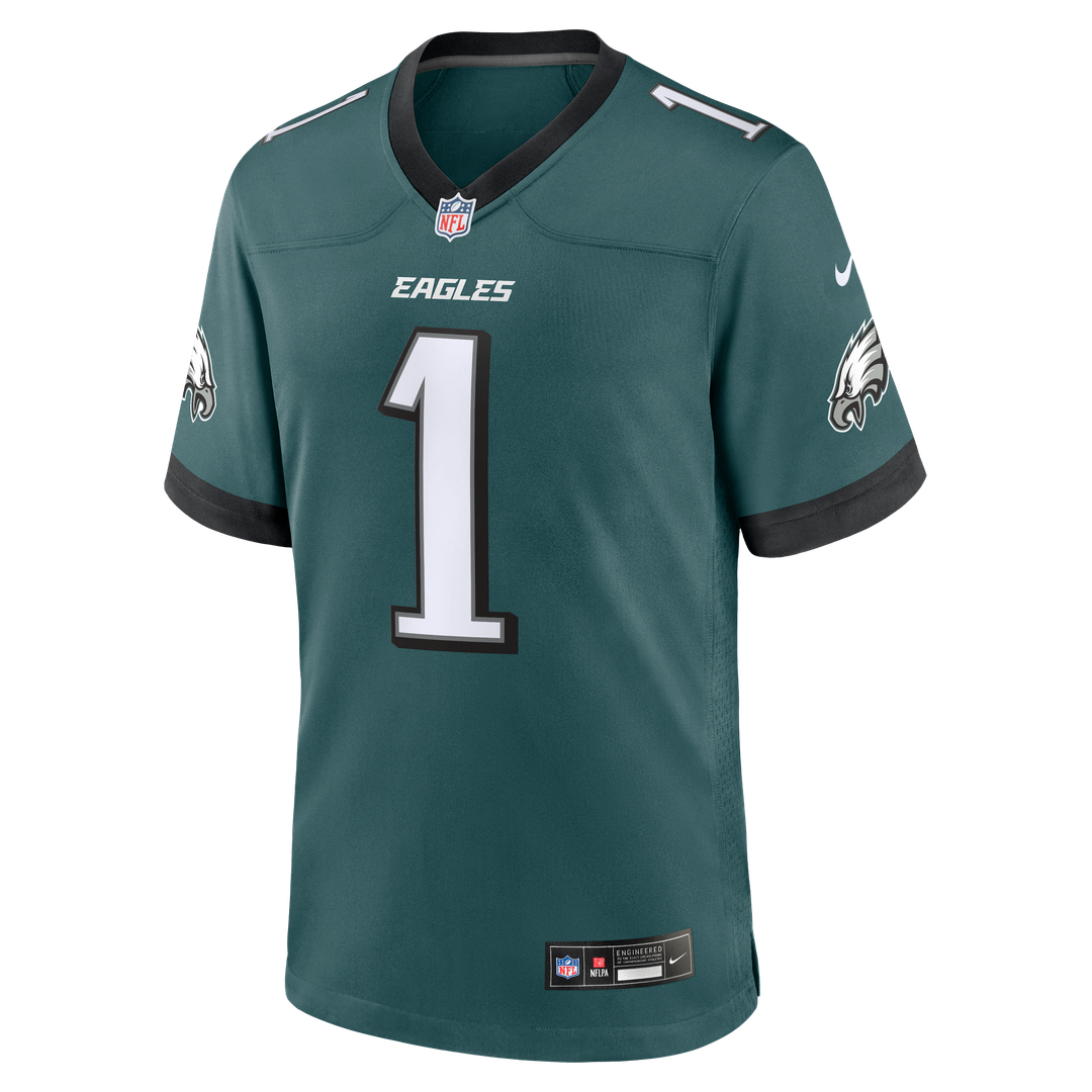 Philadelphia Eagles Jalen Hurts Midnight Green Team Game Jersey product image 19, provided for visual reference and product