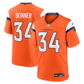 Denver Broncos JL Skinner Orange Team Game Jersey product image 1, provided for visual reference and product detail review
