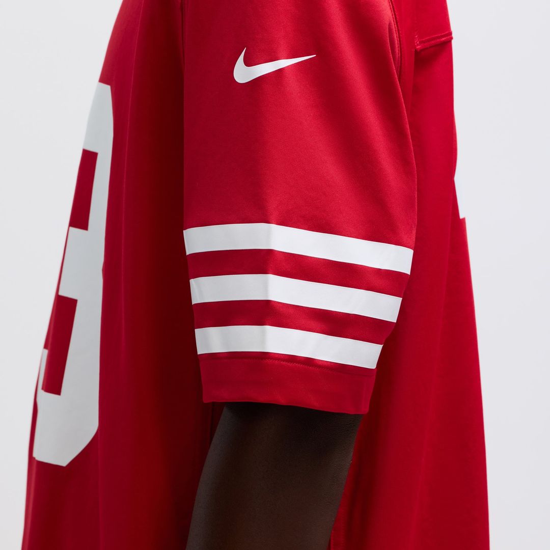 San Francisco 49ers Brock Purdy Scarlet Game Player Jersey product image 10, provided for visual reference and product