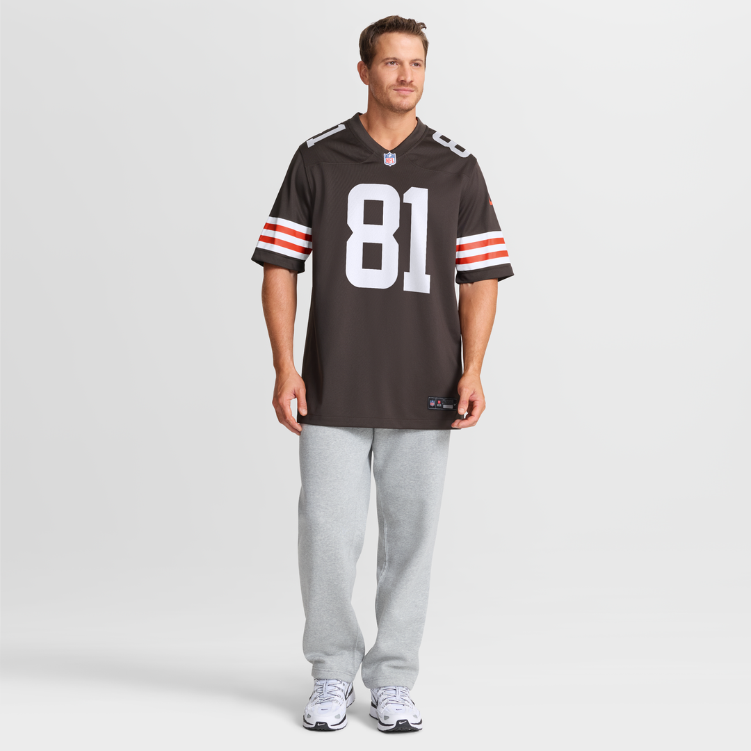 Cleveland Browns Luke Floriea Brown Team Game Jersey product image 6, provided for visual reference and product detail review