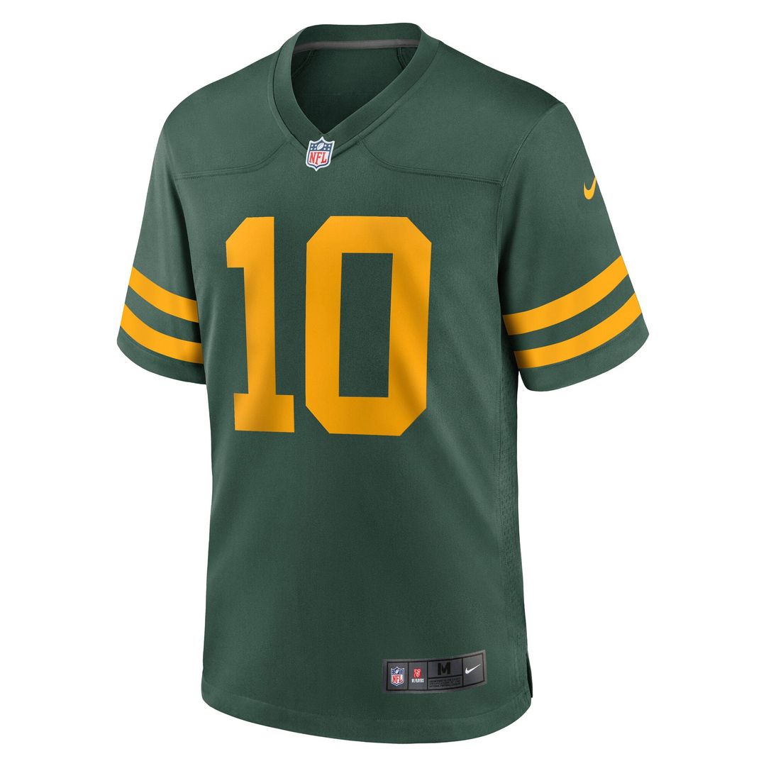 Green Bay Packers Love Green Alternate Game Jersey product image 2, provided for visual reference and product detail review
