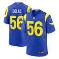 Los Angeles Rams Shaun Dolac Royal Team Game Jersey product image 1, provided for visual reference and product detail review