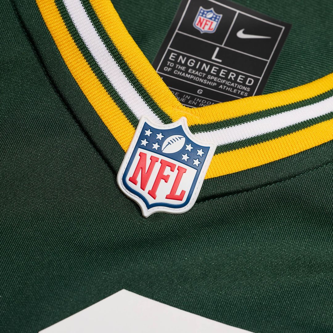 Green Bay Packers Zaire Franklin Green Game Jersey product image 6, provided for visual reference and product detail review