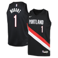 Ja Morant Portland Trail Blazers Icon Edition Replica Swingman Jersey - Black - Youth product image 1, provided for visual