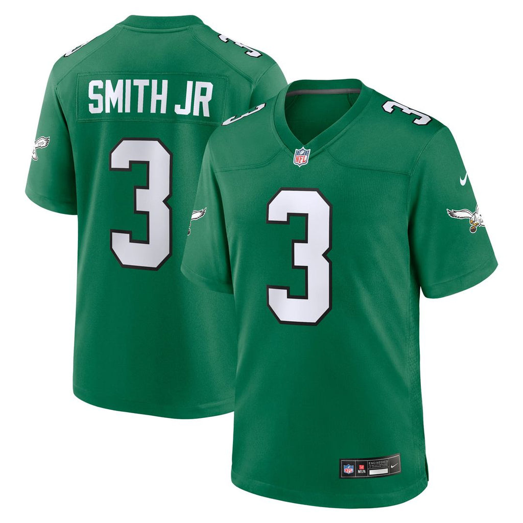 Philadelphia Eagles Nolan Smith Kelly Green Alternate Game Jersey product image 1, provided for visual reference and product
