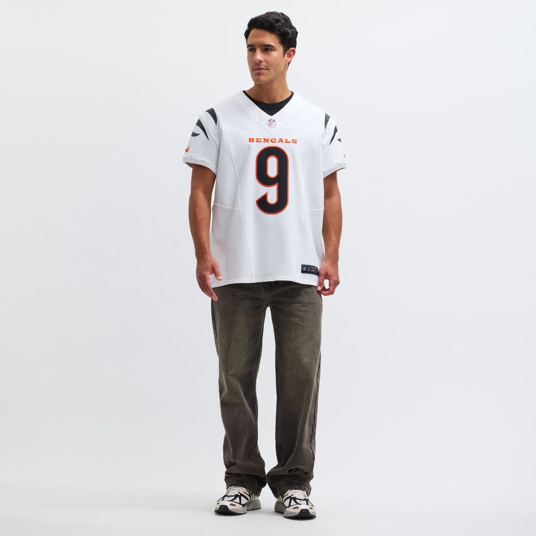 Cincinnati Bengals Joe Burrow White Vapor F.U.S.E. Elite Jersey product image 6, provided for visual reference and product