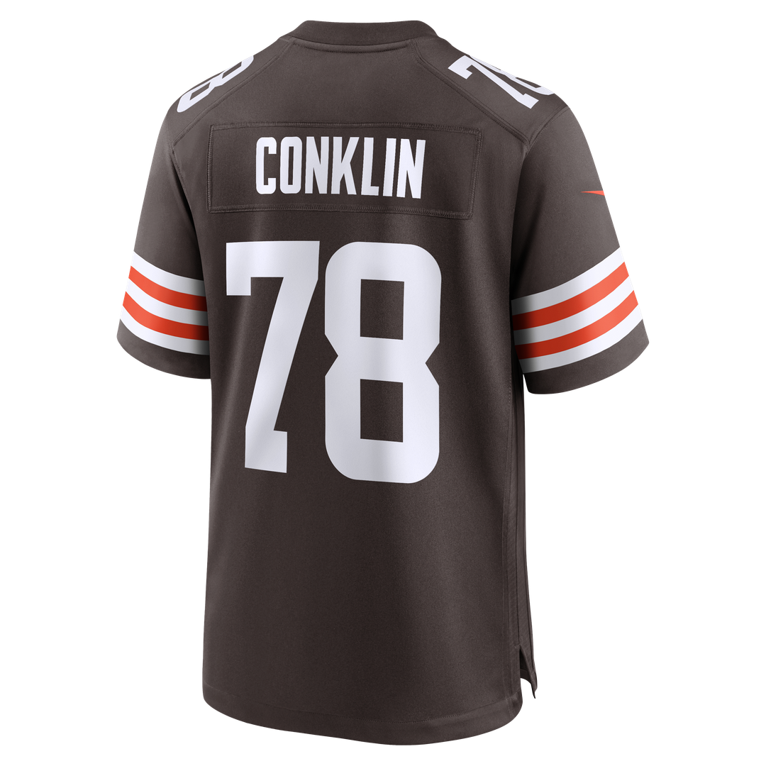 Cleveland Browns Jack Conklin Brown Team Game Jersey product image 3, provided for visual reference and product detail review