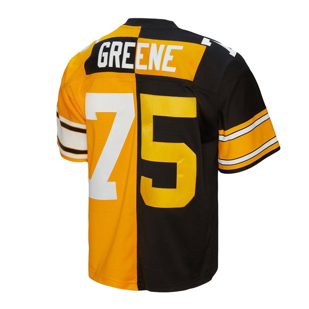 Pittsburgh Steelers Joe Greene Black/Gold 1976 Split Legacy Replica Jersey product image 3, provided for visual reference