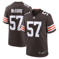 Cleveland Browns Isaiah McGuire Brown Team Game Jersey product image 1, provided for visual reference and product detail
