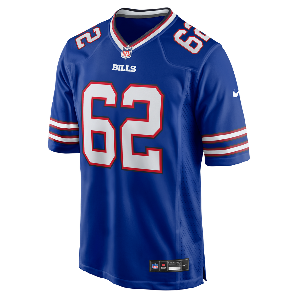 Buffalo Bills Sedrick Van Pran-Granger Royal Game Jersey product image 2, provided for visual reference and product detail