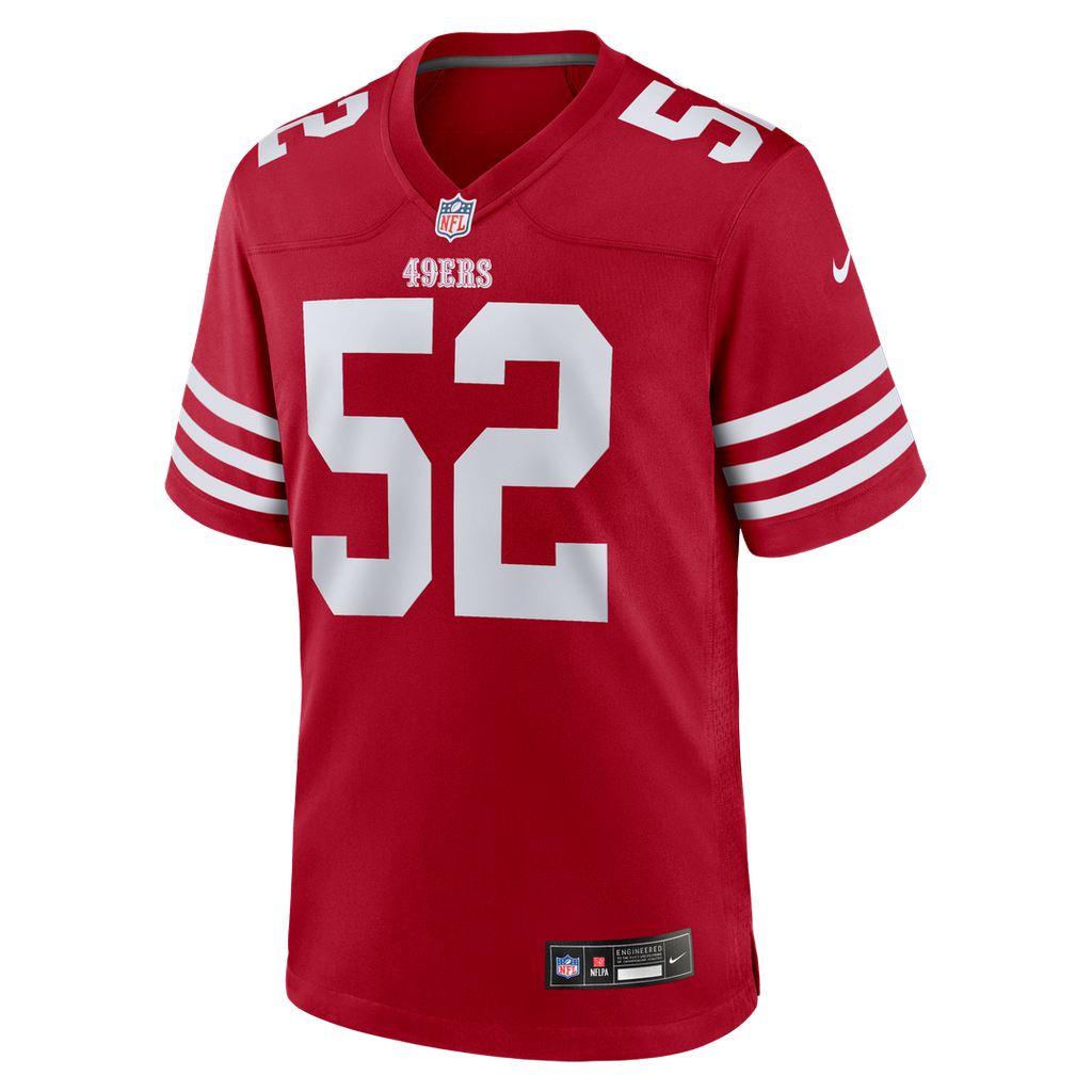 San Francisco 49ers Patrick Willis Scarlet Retired Player Game Jersey product image 2, provided for visual reference and