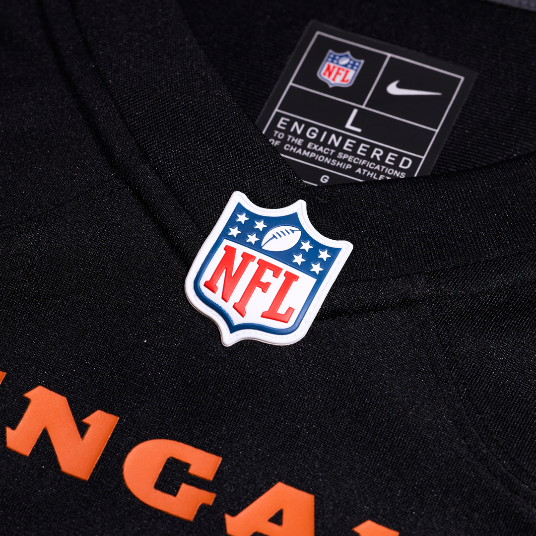 Cincinnati Bengals Joe Flacco Black Team Game Jersey product image 4, provided for visual reference and product detail review