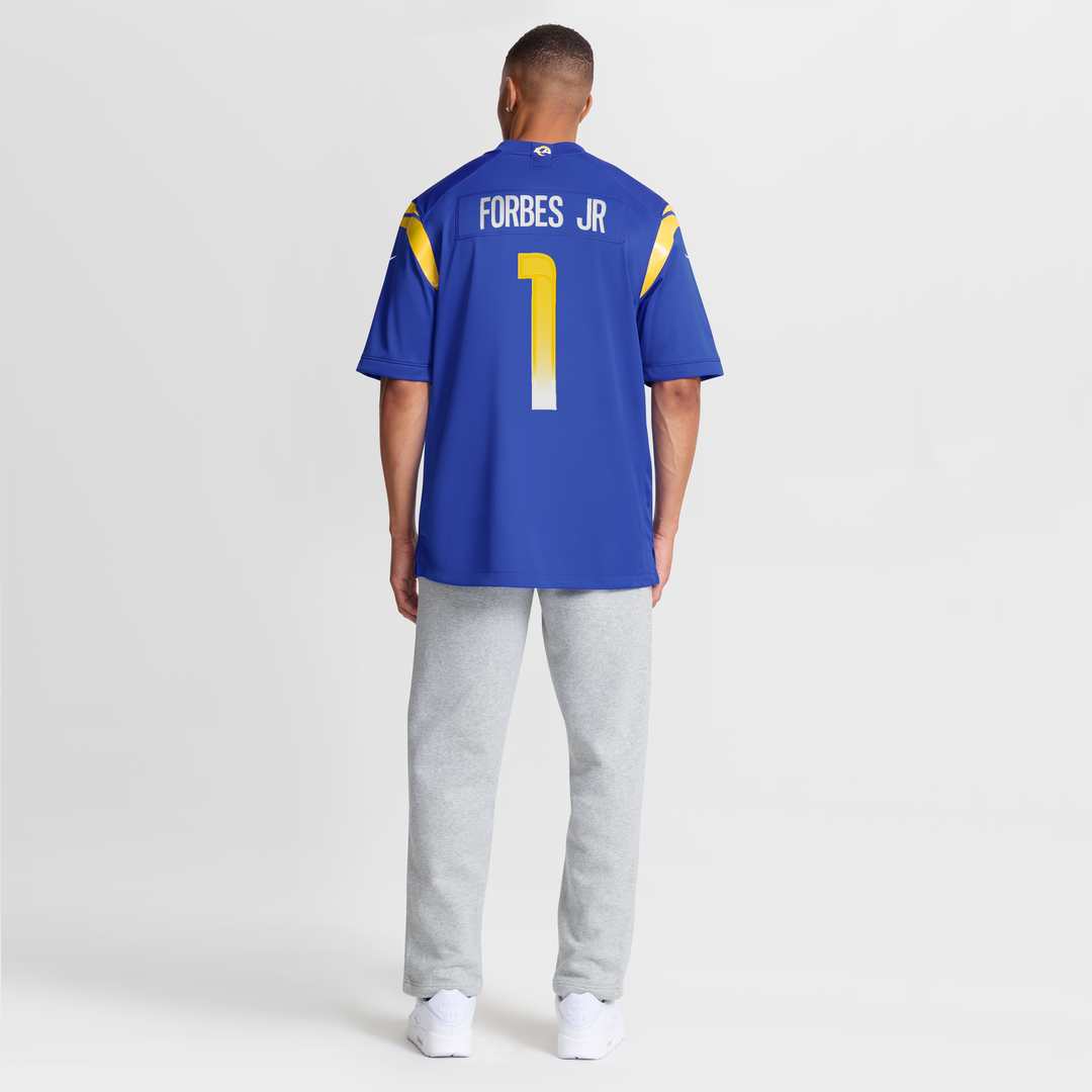 Los Angeles Rams Emmanuel Forbes Jr. Royal Team Game Jersey product image 8, provided for visual reference and product
