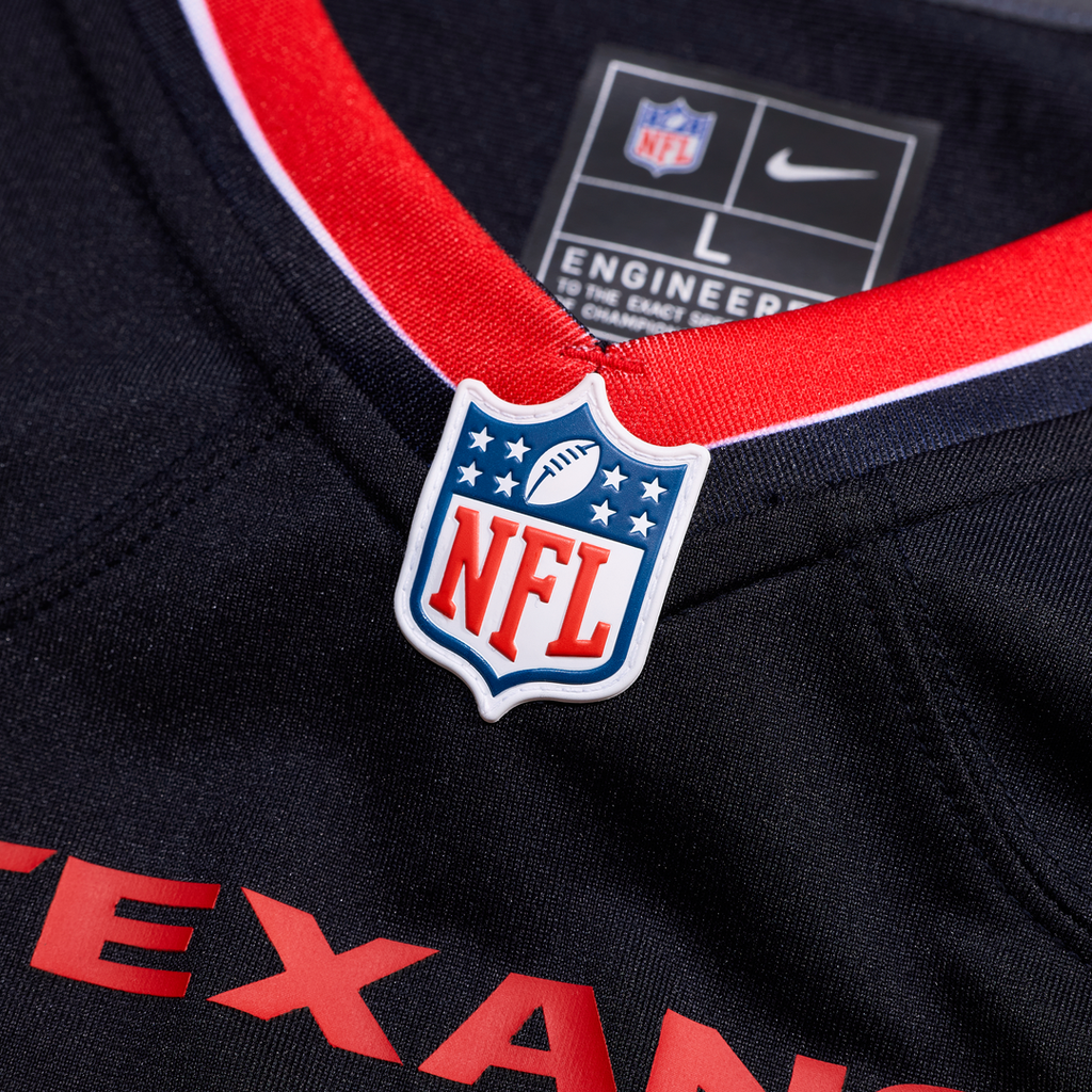 Houston Texans Keylan Rutledge Navy Team Game Jersey product image 4, provided for visual reference and product detail review