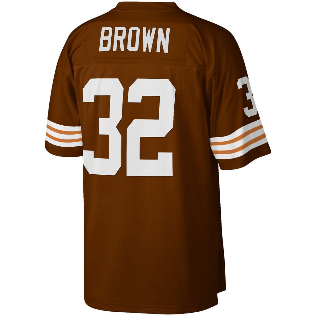 Cleveland Browns Jim Brown Brown Big & Tall 1963 Retired Player Replica Jersey product image 3, provided for visual
