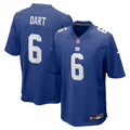 New York Giants Jaxson Dart Royal Team Game Jersey product image 1, provided for visual reference and product detail review
