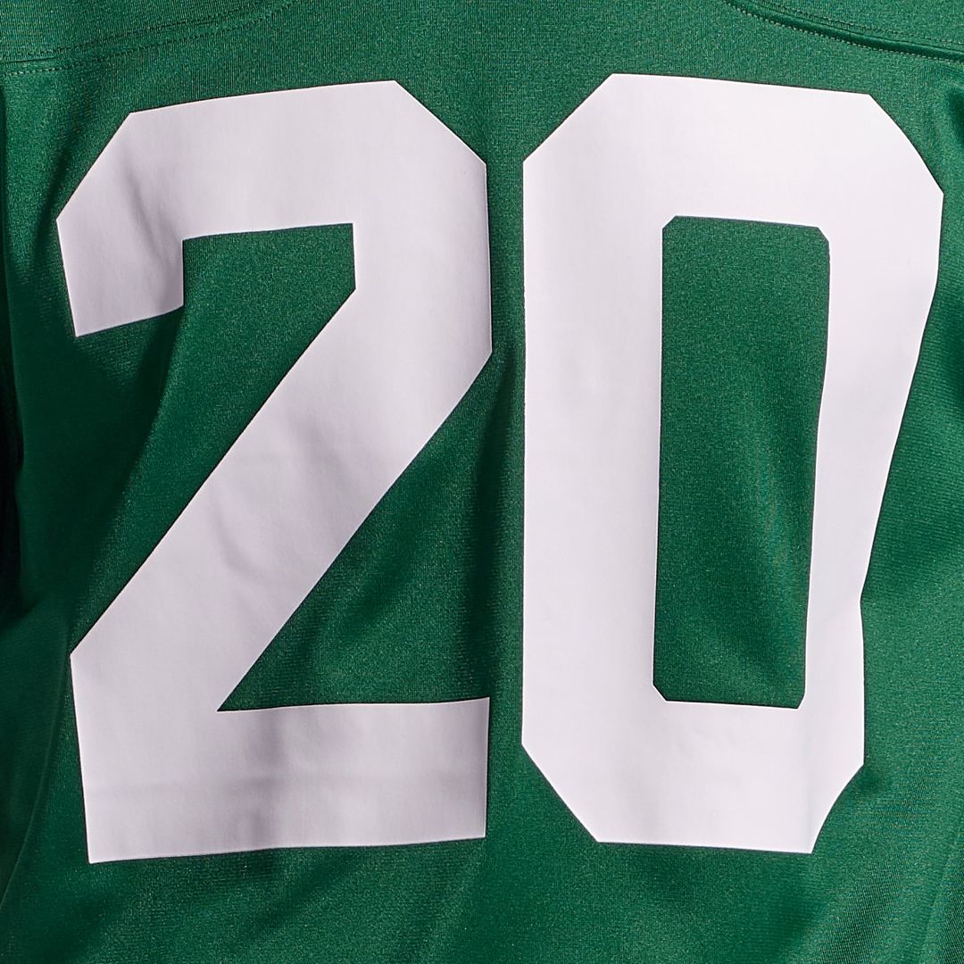 New York Jets Breece Hall Legacy White Game Jersey product image 16, provided for visual reference and product detail review