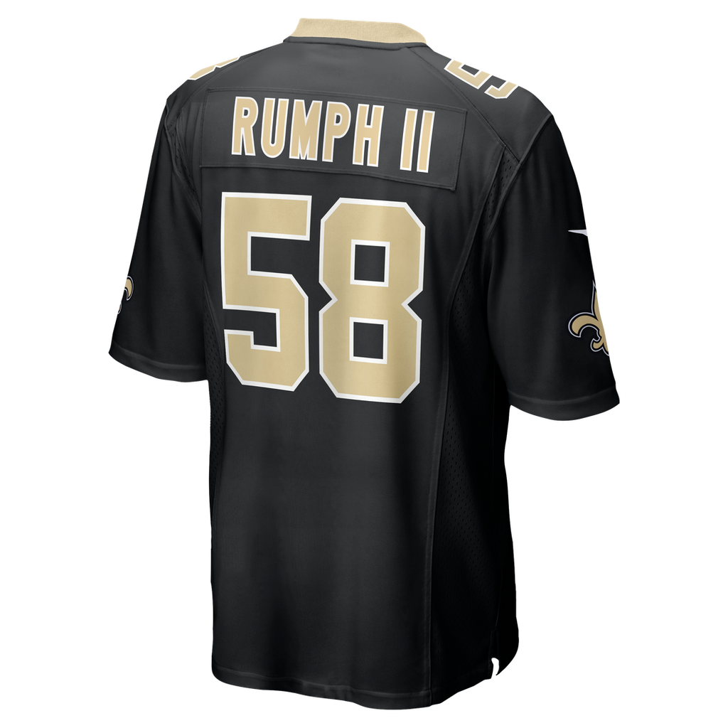 New Orleans Saints Chris Rumph II Black Team Game Jersey product image 3, provided for visual reference and product detail