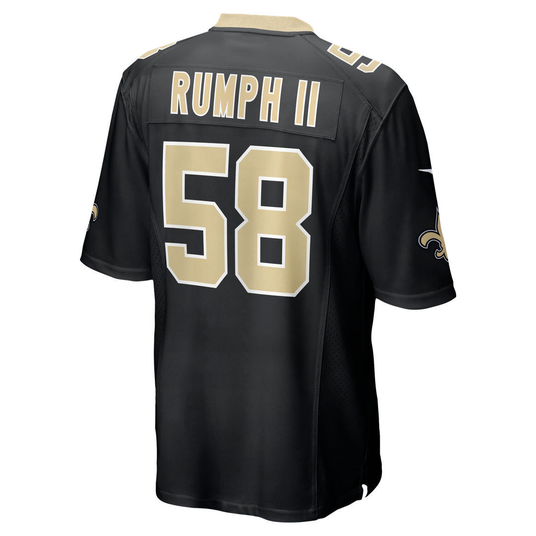 New Orleans Saints Chris Rumph II Black Team Game Jersey product image 3, provided for visual reference and product detail