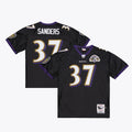 Baltimore Ravens Deion Sanders Black 2005 Authentic Throwback Jersey product image 1, provided for visual reference and