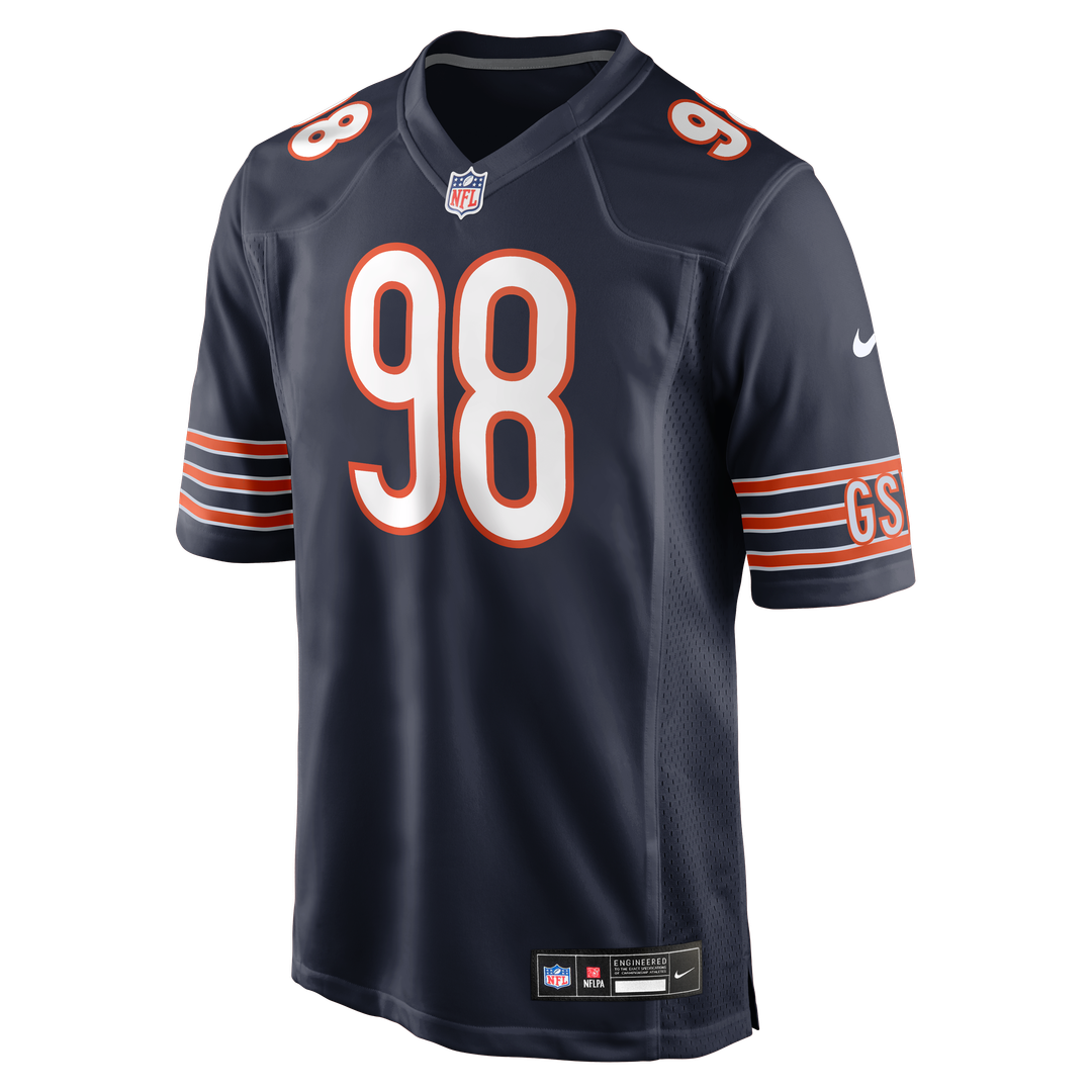Chicago Bears Montez Sweat Navy Game Jersey product image 2, provided for visual reference and product detail review