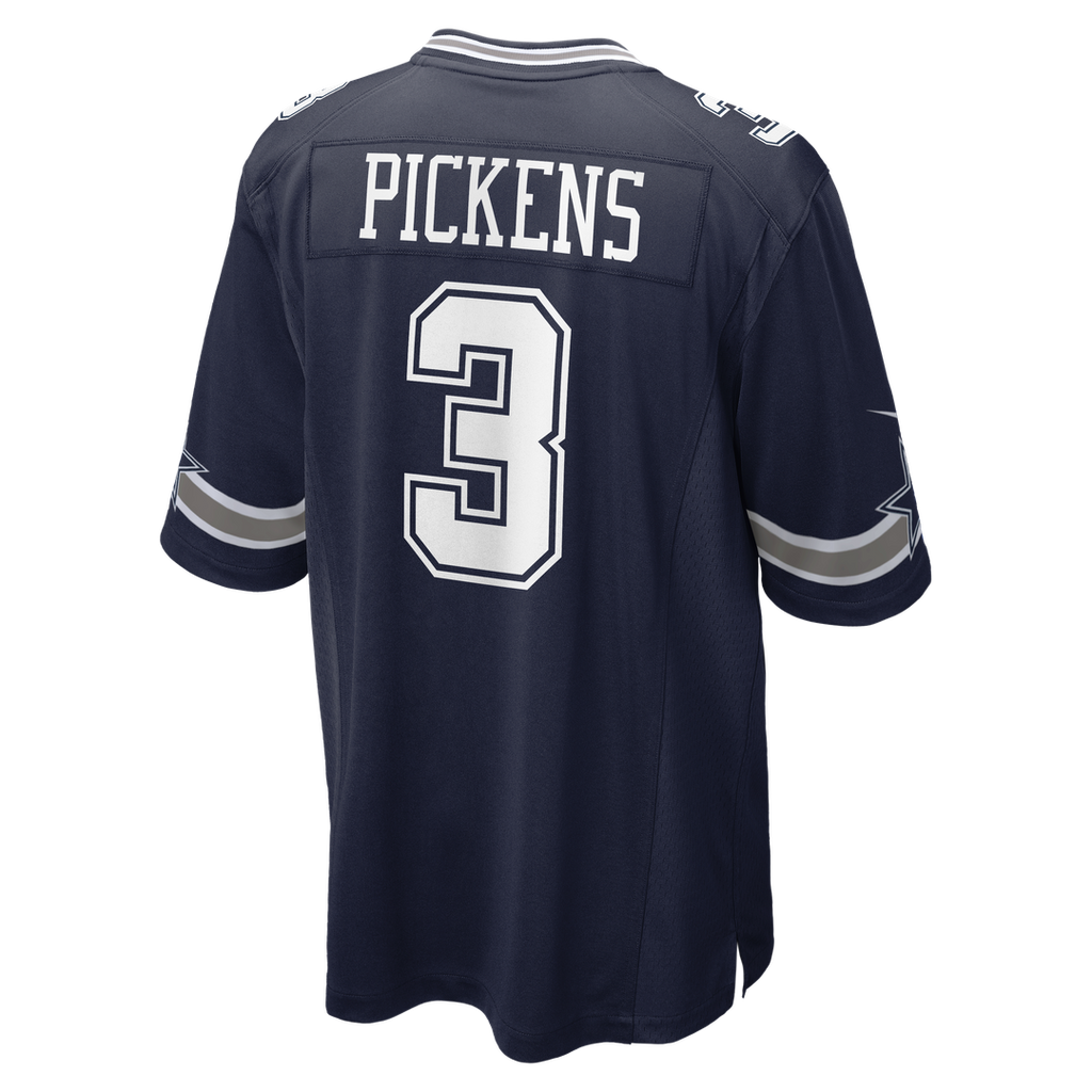 Dallas Cowboys George Pickens Navy Game Jersey product image 3, provided for visual reference and product detail review
