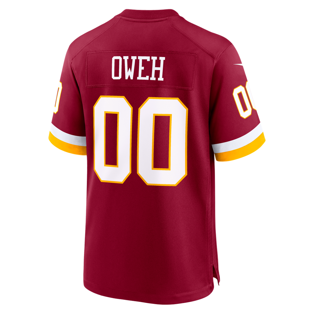 Washington Commanders Odafe Oweh Black Hail Raiser Alternate Game Jersey product image 9, provided for visual reference and