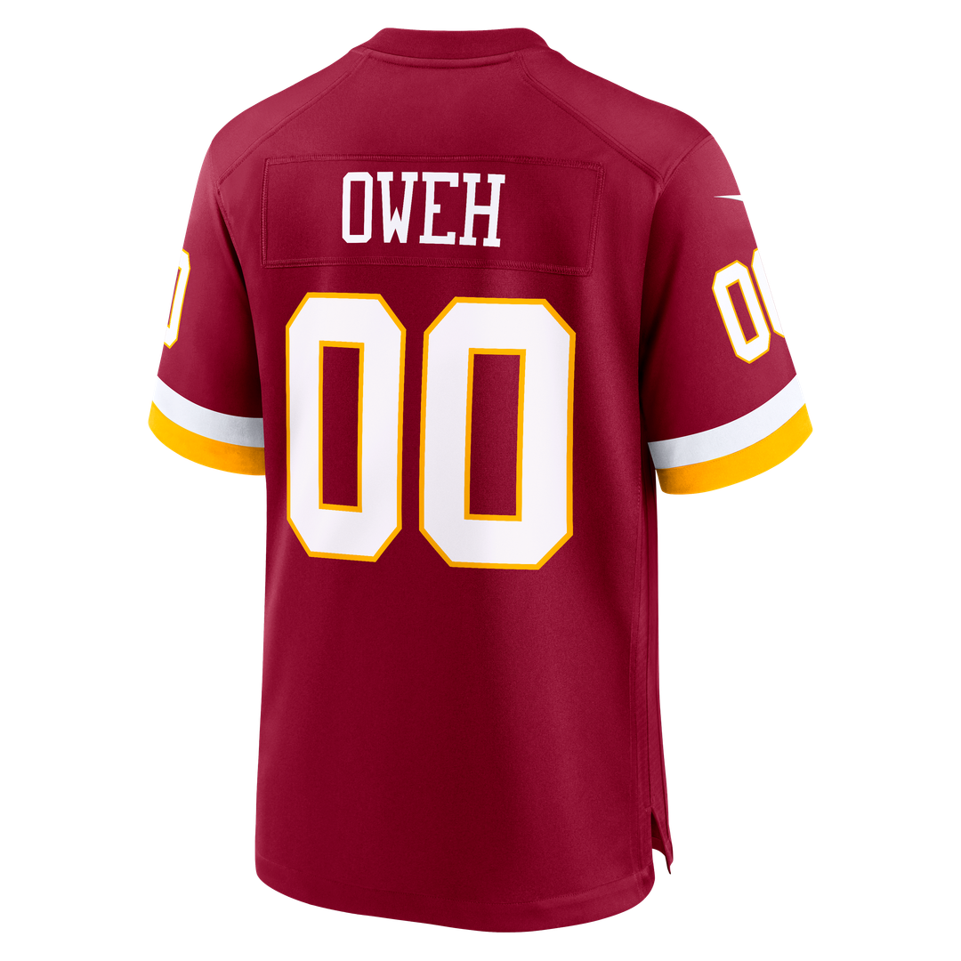 Washington Commanders Odafe Oweh Black Hail Raiser Alternate Game Jersey product image 9, provided for visual reference and