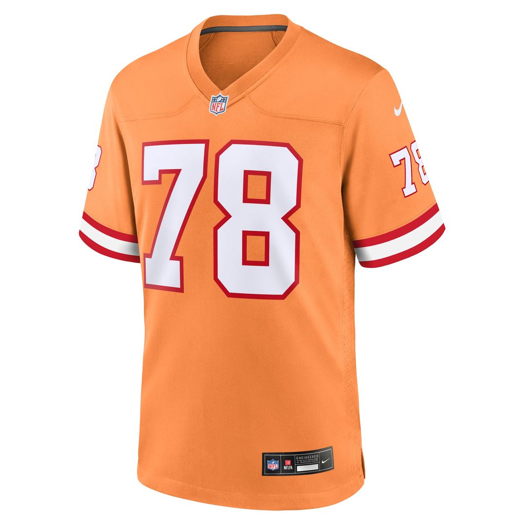 Tampa Bay Buccaneers Tristan Wirfs Red Player Game Jersey product image 18, provided for visual reference and product detail