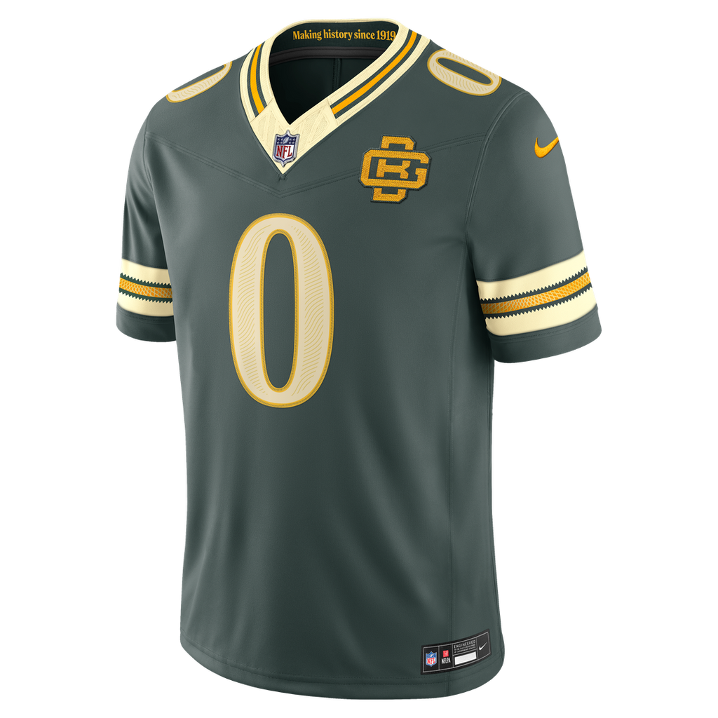 Green Bay Packers Matthew Golden Green 2026 Rivalries Collection Stitched Limited Jersey product image 2, provided for