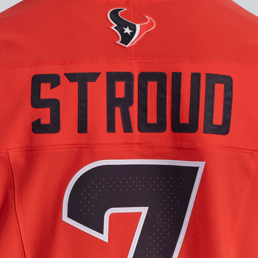 Houston Texans C.J. Stroud Red Alternate Vapor F.U.S.E. Elite Jersey product image 12, provided for visual reference and