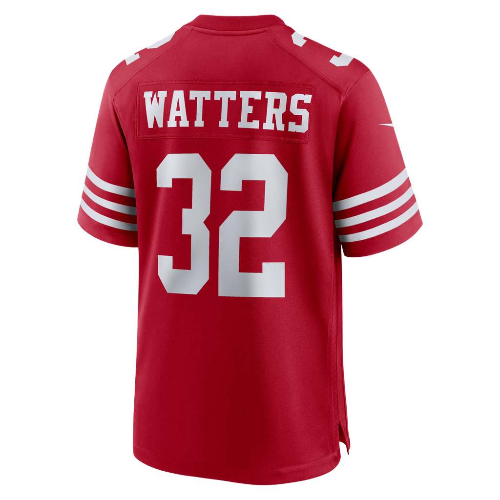 San Francisco 49ers Ricky Watters Scarlet Retired Player Game Jersey product image 3, provided for visual reference and