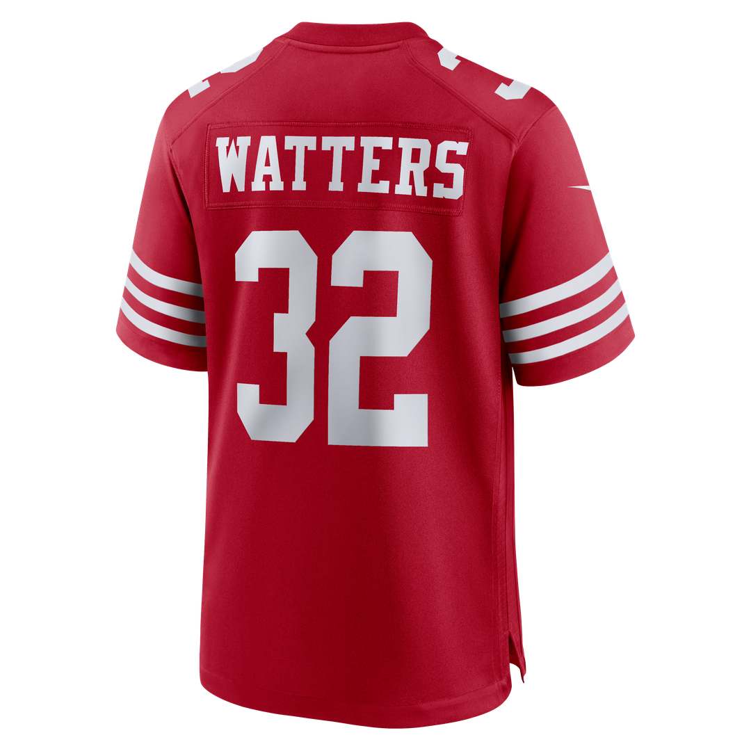 San Francisco 49ers Ricky Watters Scarlet Retired Player Game Jersey product image 3, provided for visual reference and