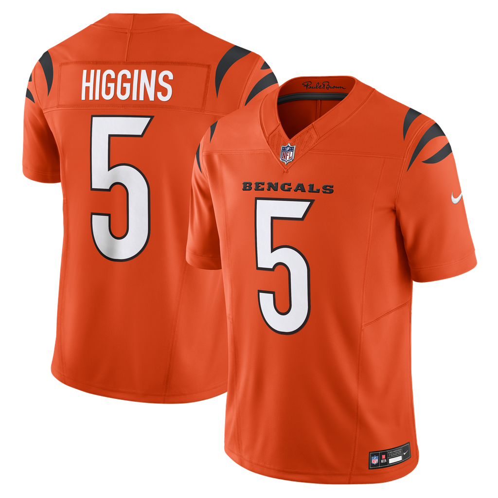 Cincinnati Bengals T-Shirt Higgins Orange Vapor F.U.S.E. Limited Jersey product image 1, provided for visual reference and