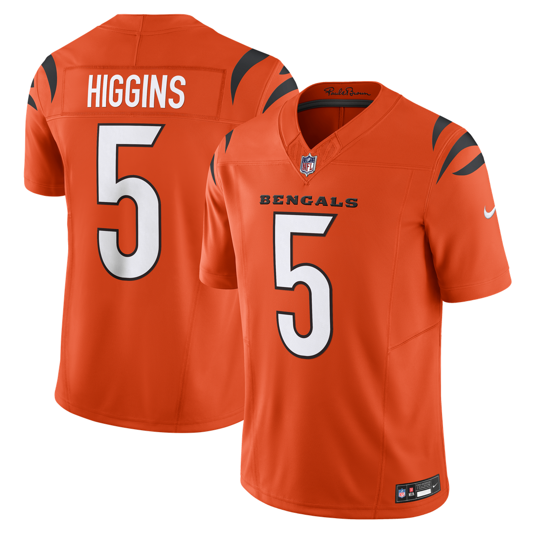 Cincinnati Bengals T-Shirt Higgins Orange Vapor F.U.S.E. Limited Jersey product image 1, provided for visual reference and