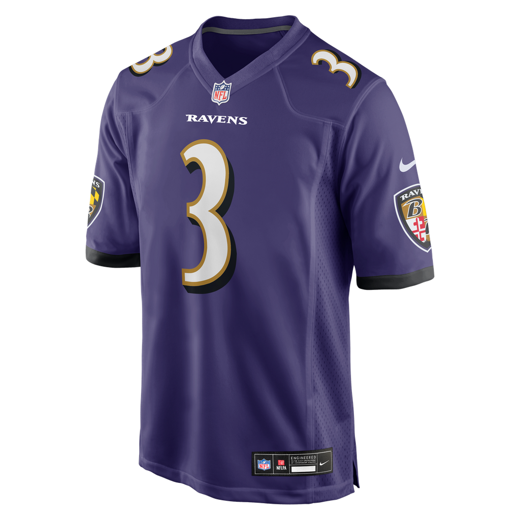 Baltimore Ravens Chidobe Awuzie Purple Team Game Jersey product image 2, provided for visual reference and product detail