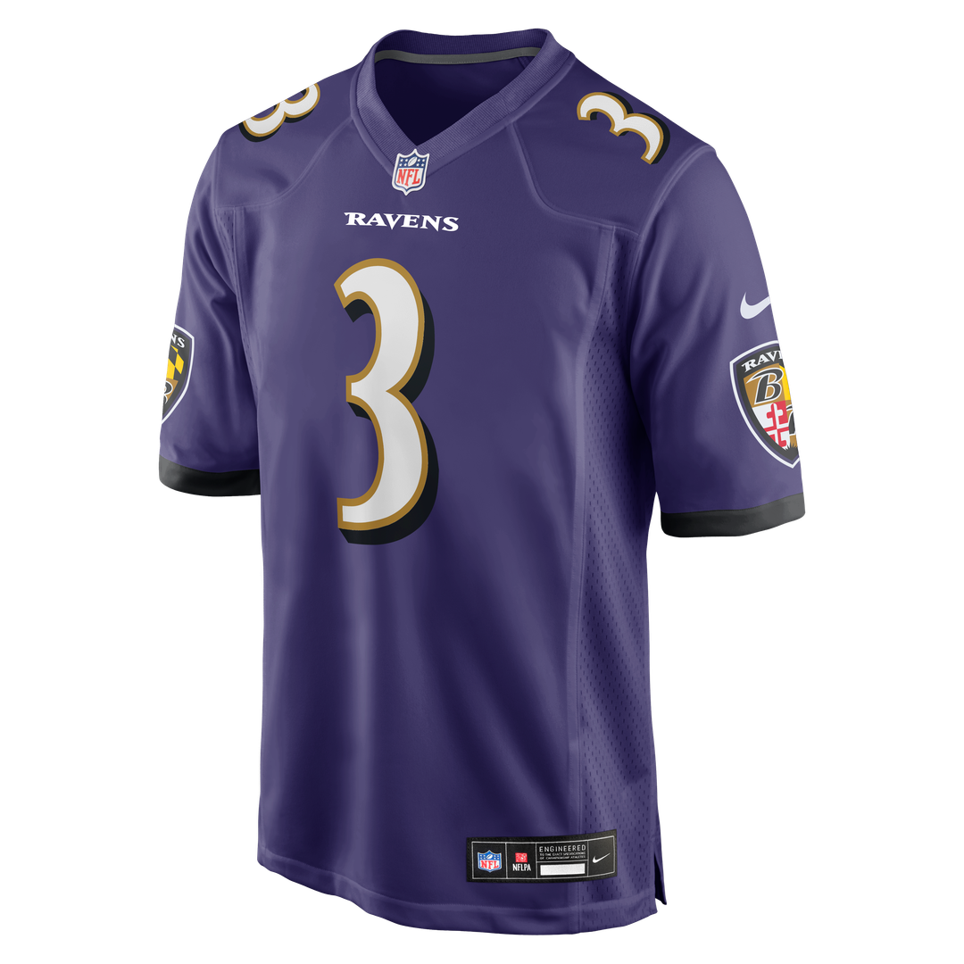 Baltimore Ravens Chidobe Awuzie Purple Team Game Jersey product image 2, provided for visual reference and product detail