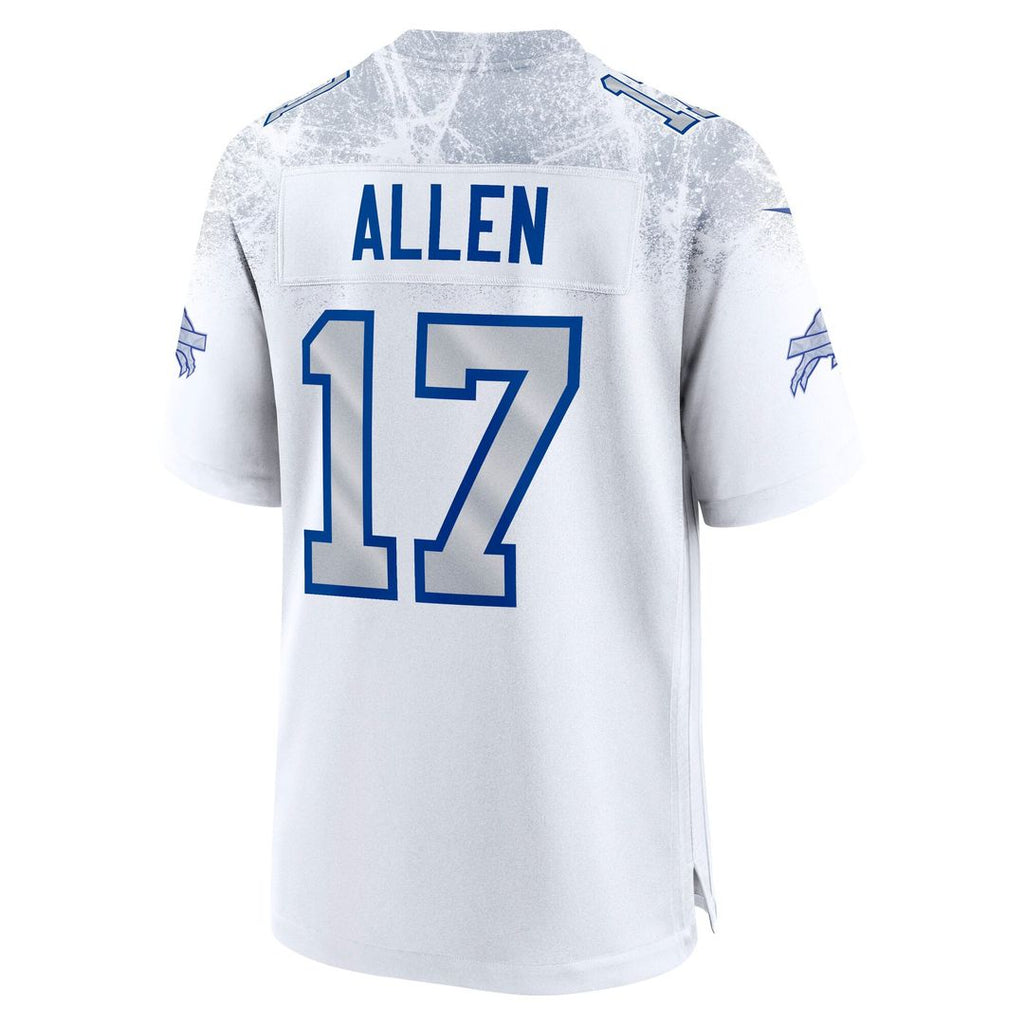Buffalo Bills Josh Allen White Rivalries Collection Game Jersey product image 2, provided for visual reference and product