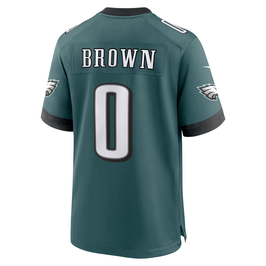 Philadelphia Eagles Marquise Brown Kelly Green Alternate 2 Game Jersey product image 15, provided for visual reference and